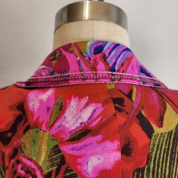 Escada | Floral printed Blazer size 40 - Picture 4 of 11